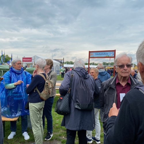 Skyerne ser truende ud men det er klart ved at klare op.